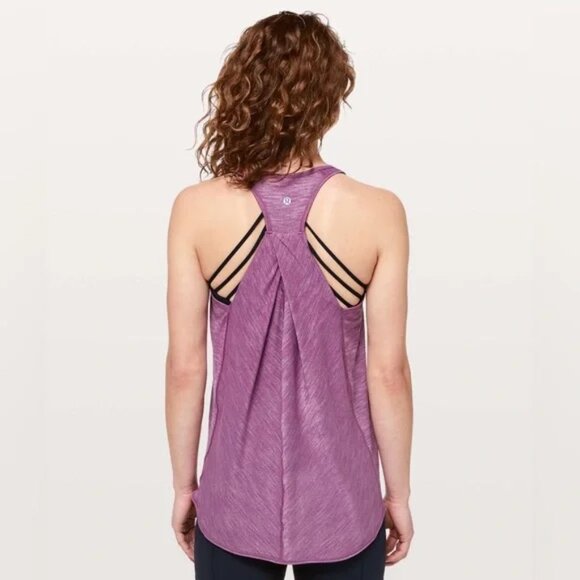 LULULEMON | Essential Tank Heathered Vintage Plum Size 6 - Picture 1 of 8